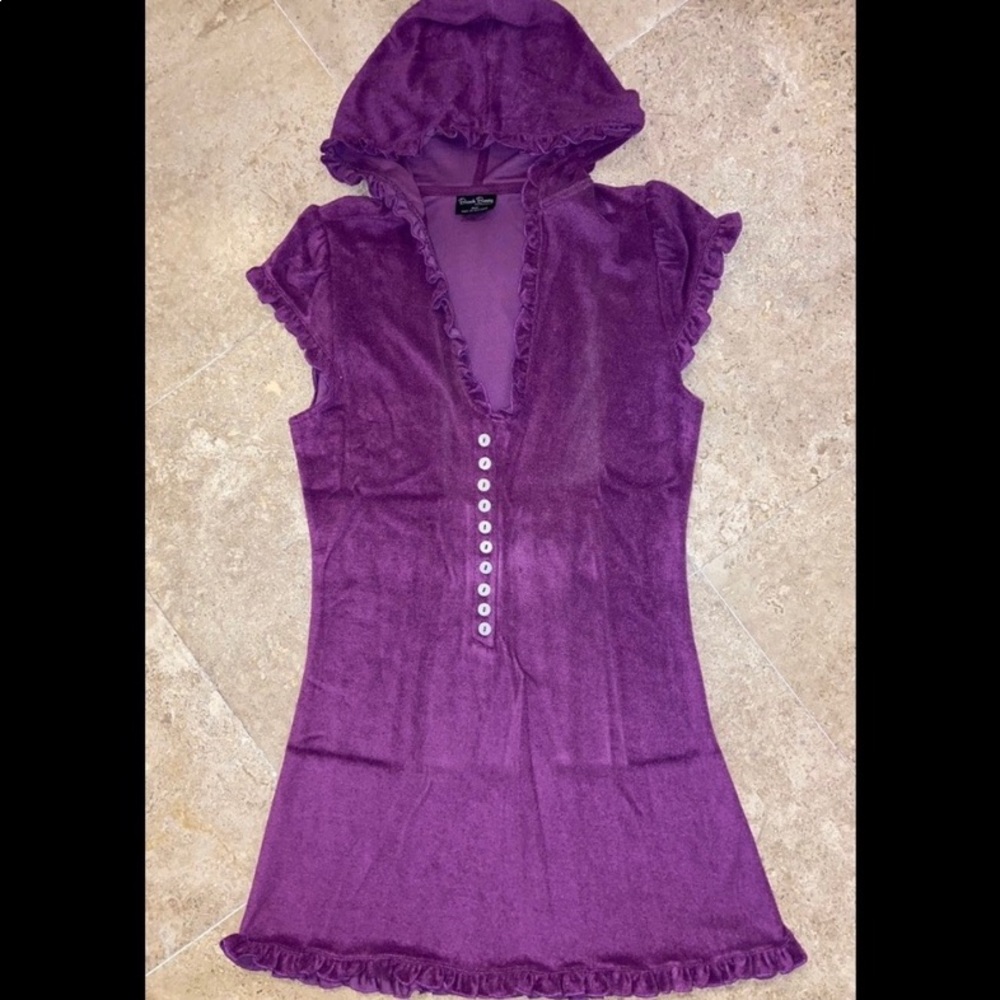 Beach Bunny Purple Terry Cloth Swimwear Cover Up